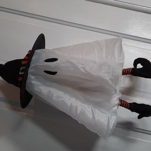 Ghost Dancing Talking Witch Hat Halloween Decoration Fun Lights Hanging Orange